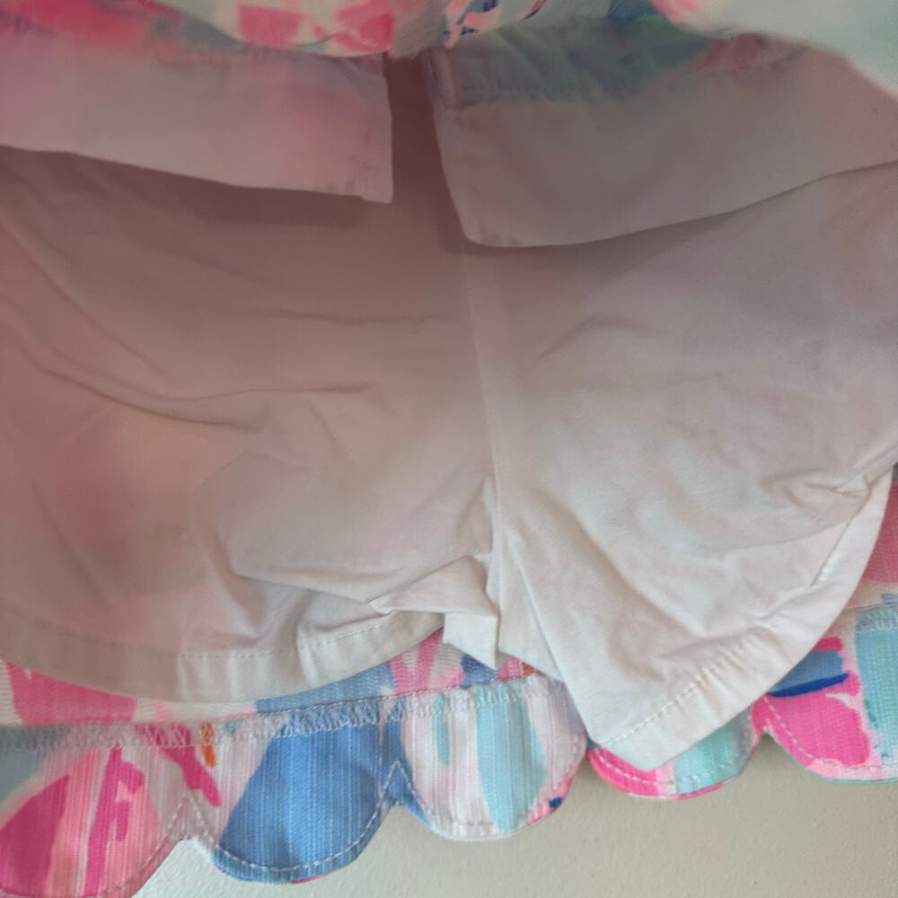 Lilly Pulitzer Colette Scallop Hem Skort Size 00 EUC Sailbooat Novelty Pattern - Picture 5 of 10